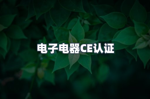 电子电器CE认证